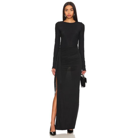 GAUGE81 Hania Sheer Skirt in Black - Picture 5 of 5